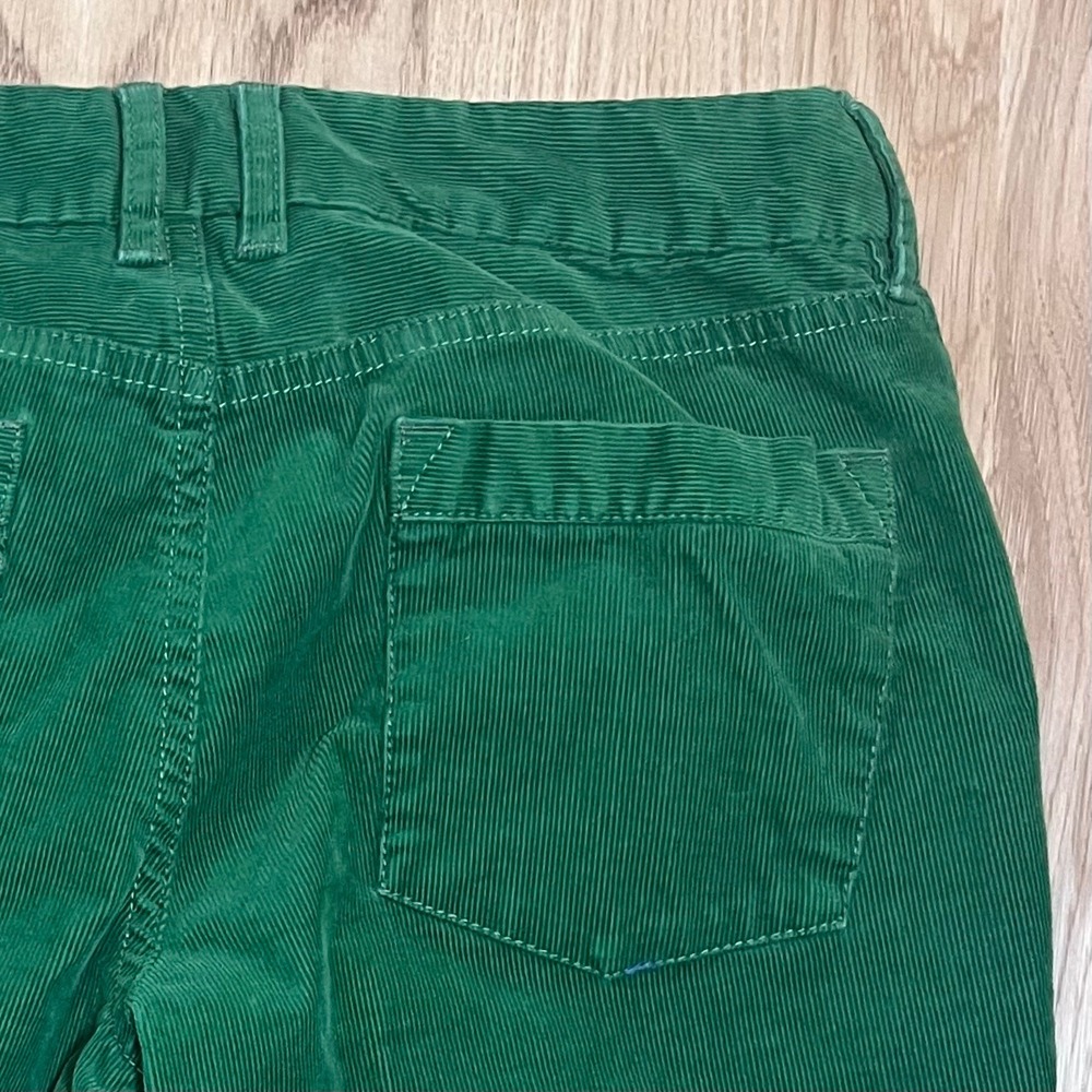 J.Crew Corduroy Pants Womens 10R Green City Fit Preppy Flare Leg Trousers - Picture 3 of 8